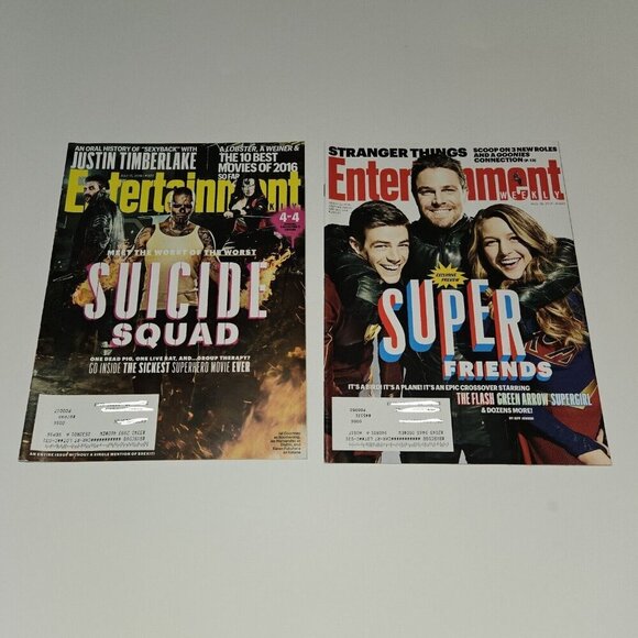 4 DC Entertainment Weekly Magazine Lot Suicide Squad Aquaman Flash Supergirl - Picture 2 of 5